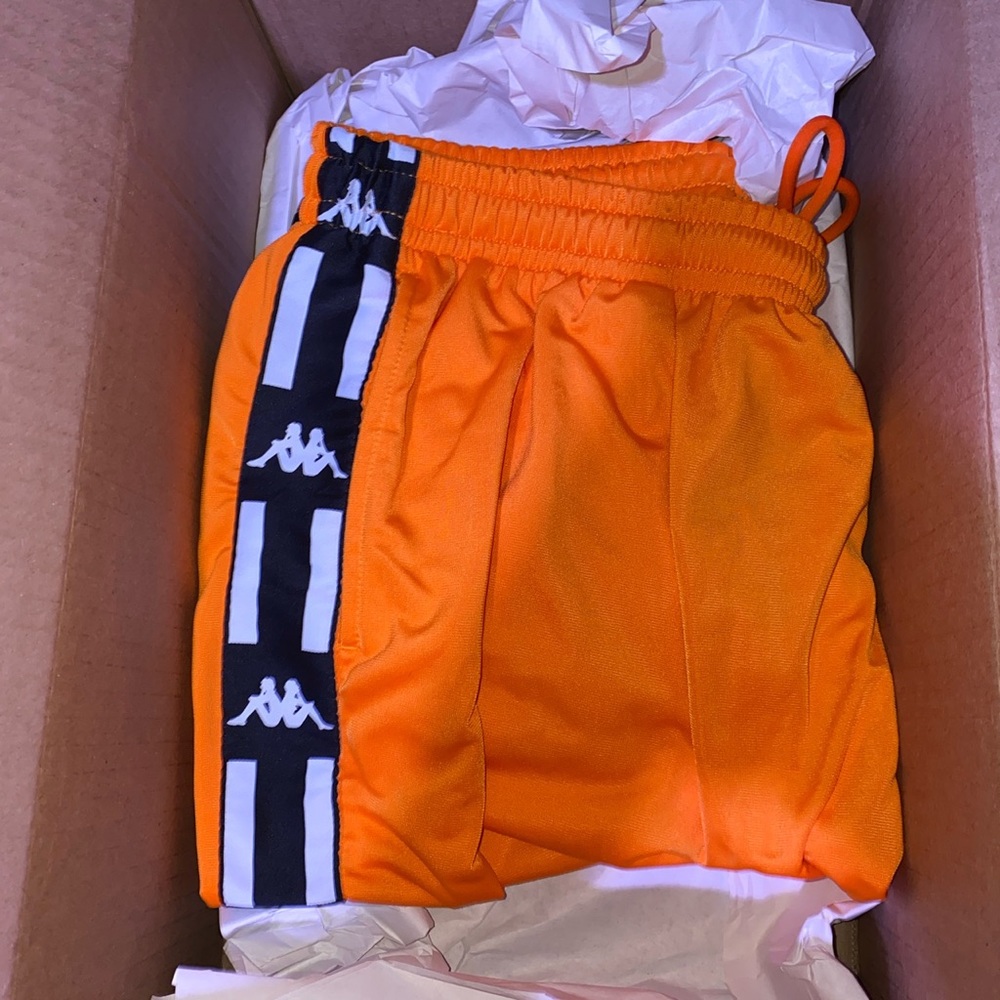 Orange Kappa joggers